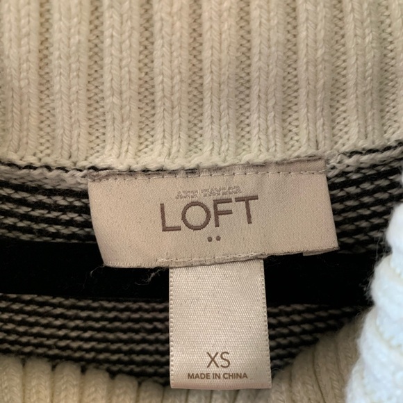 Chic Striped Sweater with Cowl Neck - Picture 2 of 4